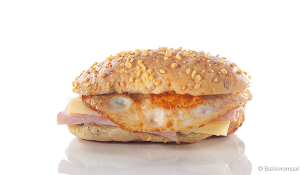 Ham/kaas gebakken ei afbeelding