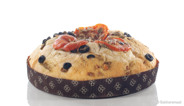 Turksbrood olijf/tomaat/pesto